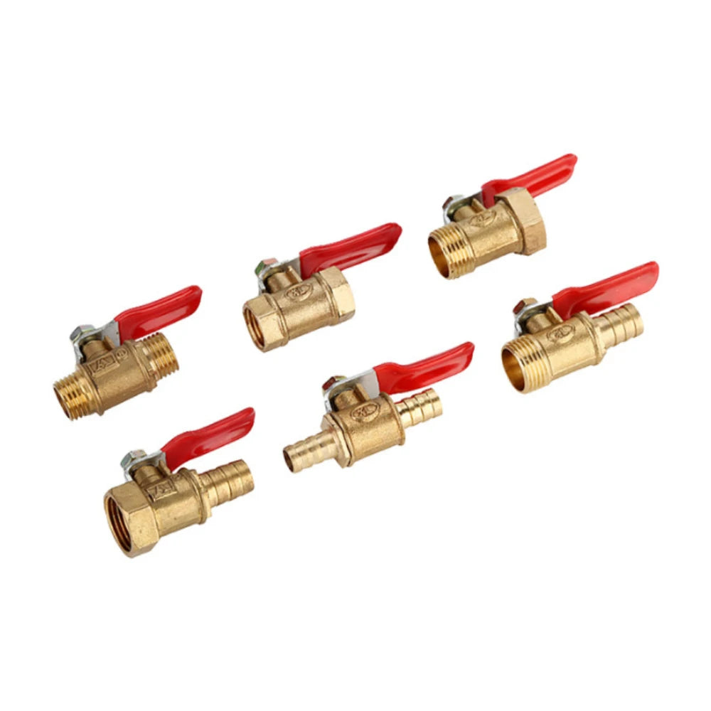 Brass Ball Head Hose Adapter Quick Connector 1/4 "Used Pipe Water Supply Joint Extender To Close Garden Irrigation Accessories Oasis Select