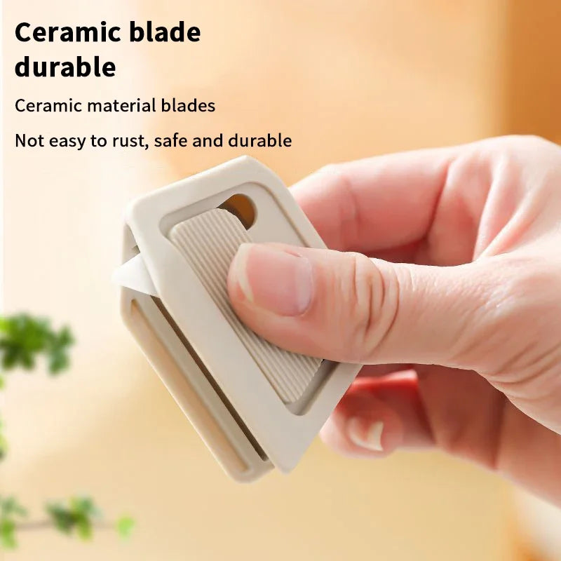 2PCS Automatic Retractable Box Cutter Ceramic Blade Magnetic Safety Portable Opening Tool For Home Offices Warehouses Logistics Oasis Select