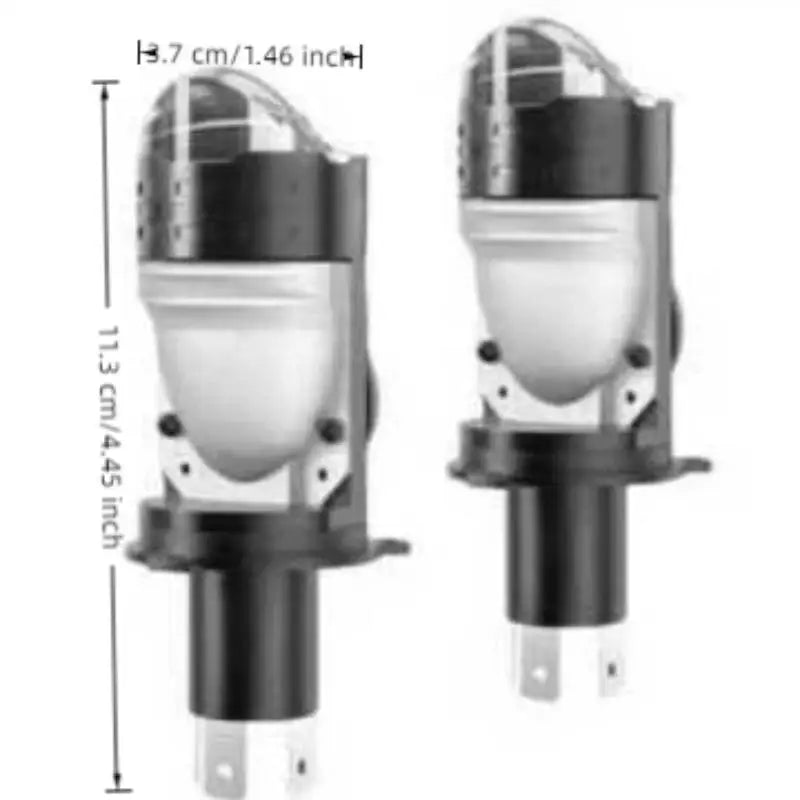 1PC H4 LED Lens Mini Bi Led Projector 70W Headlight Bulbs Canbus 9003 HB2 High Low Beam 6000K Motorbike Turbo Lamps LHD 12V Oasis Select Onesize