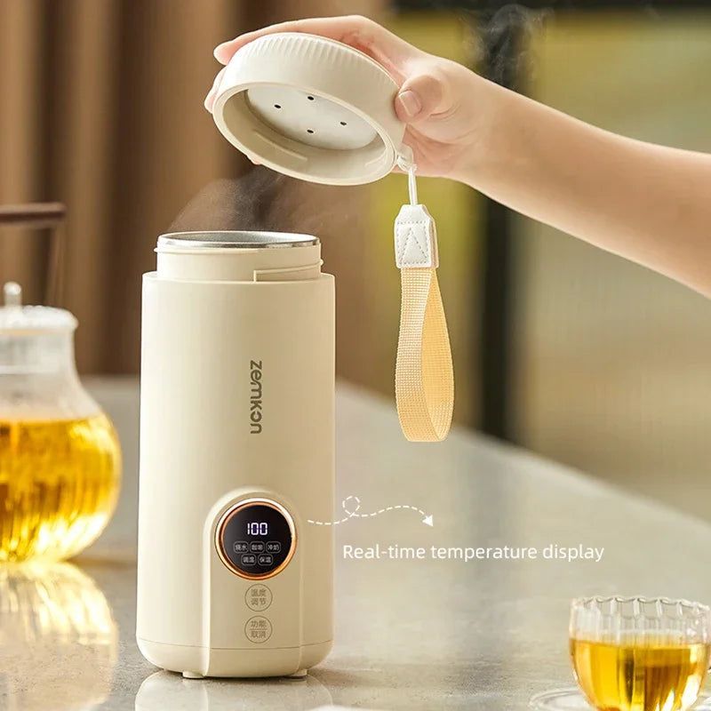 URGGU 550ml Portable Electric Kettle | Temp Control & Auto Shut-Off
