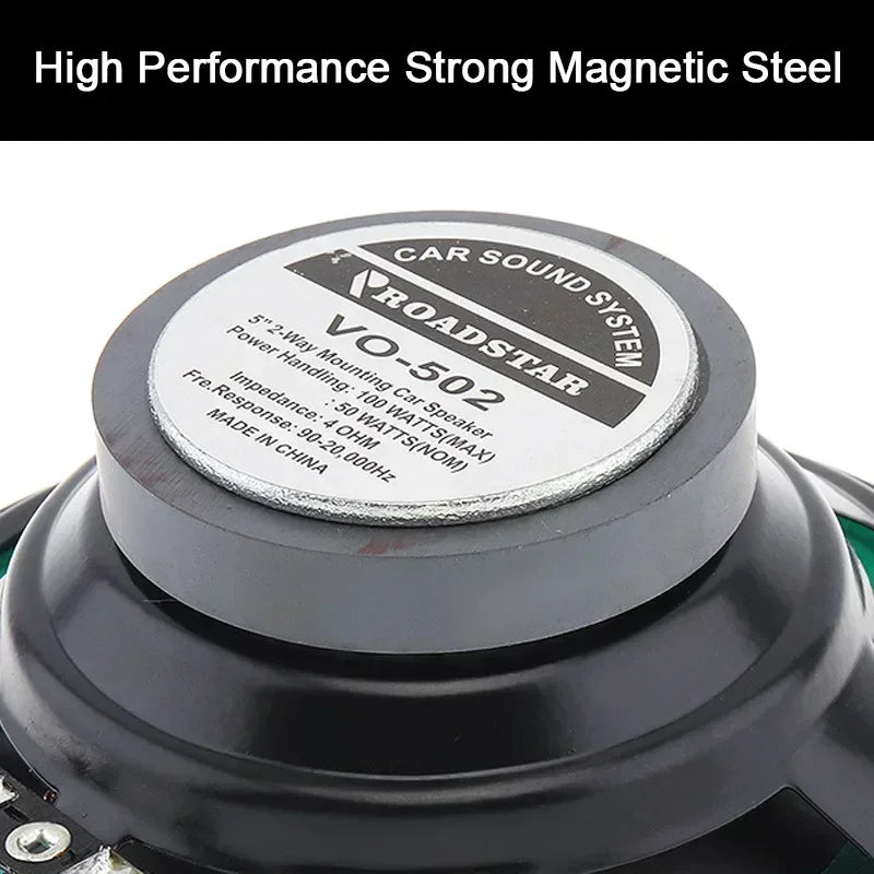 4/5/6.5 Inch Car Speakers Coaxial Subwoofer Universal Automotive Audio HiFi Music Full Range Frequency Car Stereo Speaker Oasis Select