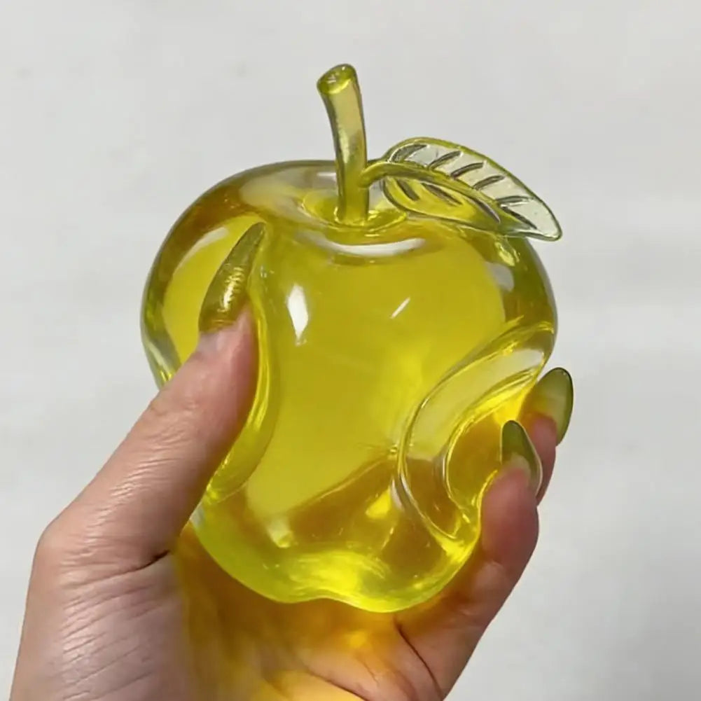 Green Apple Squishy Slow Rising Squeeze Toy Soft Transparent Decompression Stress Relief Ball Party Favor Gift For Kids Adults Oasis Select
