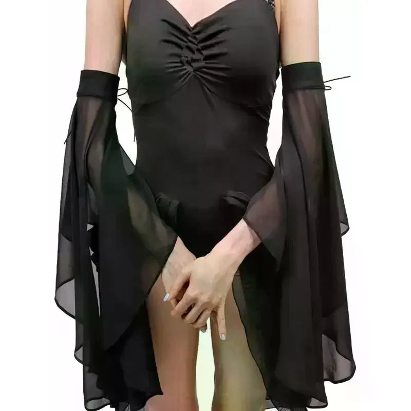1Pair Women Sunscreen Long Detachable Sleeves Simple Decorative Tulle Sheer Arm Warmers For Wedding Or Daily Wear Accessories Oasis Select