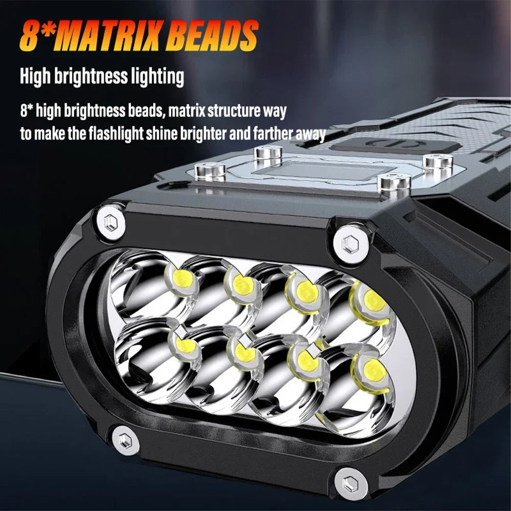 ESMARTER 1000LM Rechargeable LED Flashlight & COB Work Light