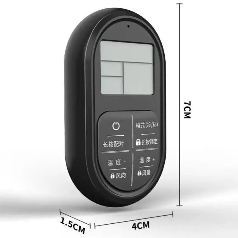Portable Mini Universal Air Conditioner Remote Control Glow Buttons LCD Display No Setup Required For Home Office Daily Use Oasis Select