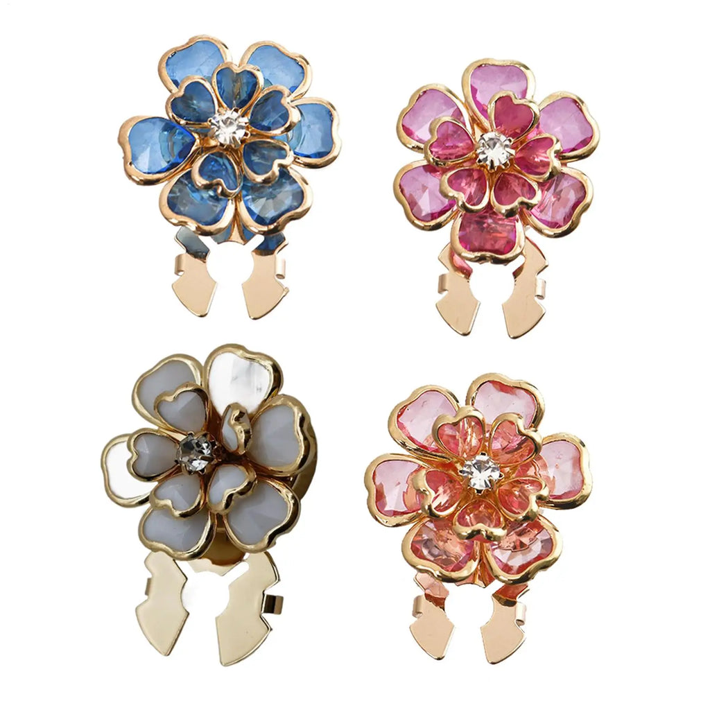 1PC Flower Button Covers For Shirt Detachable Clip-On Shirt Coat Decorative Buttons Sewing Button For Clothing Accessories Oasis Select