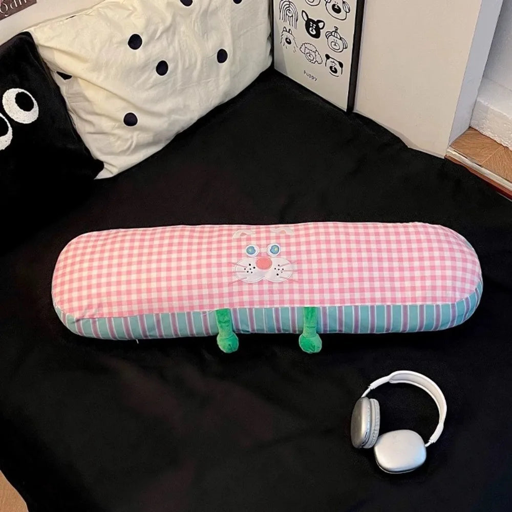 Cute Soft Long Body Pillow – 90cm Cotton Side Sleeper Cushion