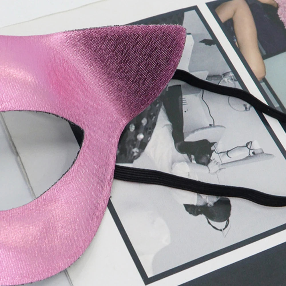 PVC Cat & Fox Eye Venetian Masquerade Mask | Women