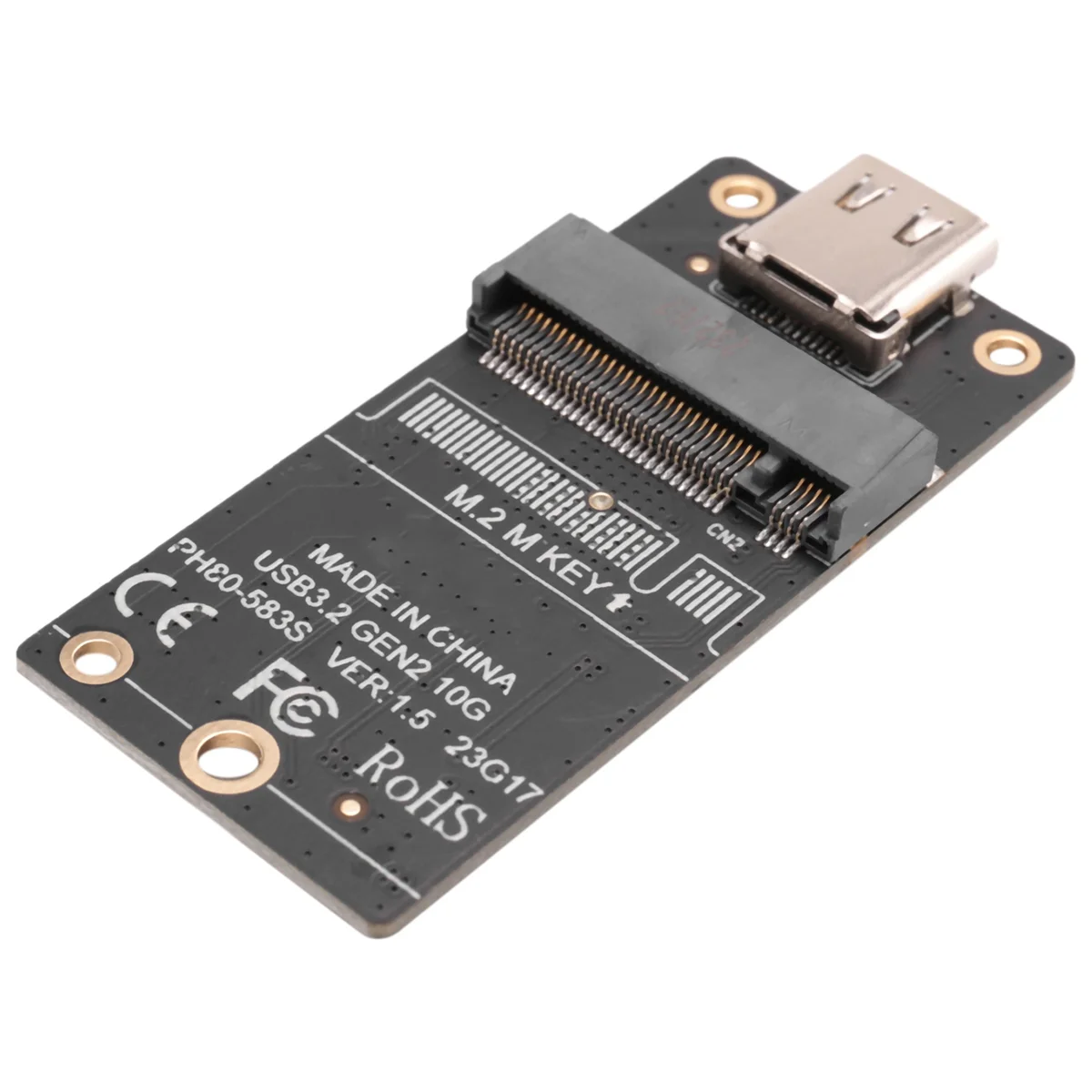 M.2 to Type-C SSD Enclosure Adapter M2 NVME HDD Enclosure Interposer Board JMS583 Chip 10Gbps Support 2230 2242 2260 SSD Oasis Select