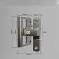 Luminous Door Buckle Zinc Alloy Non Perforated Anti-theft Door Latch 90°/180° Sliding Door Lock Positioning Latch Door Hardware Oasis Select Style 6