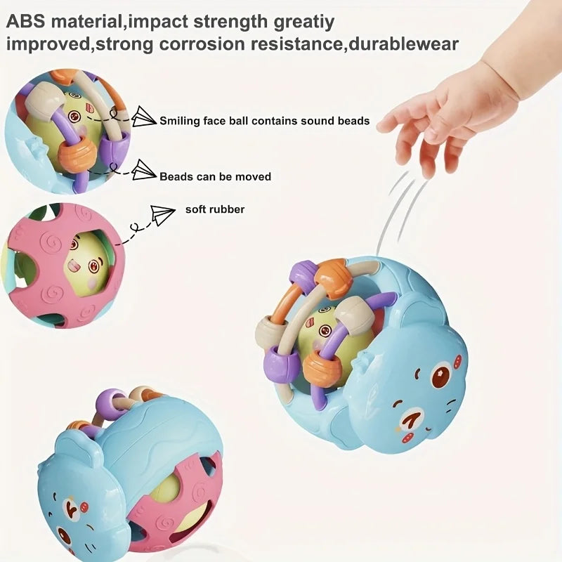 Cute And Interesting Hand-Held Baby Rattle, ABS Material, Color Festival Can Send Birthday Gifts, Christmas, Easter Oasis Select