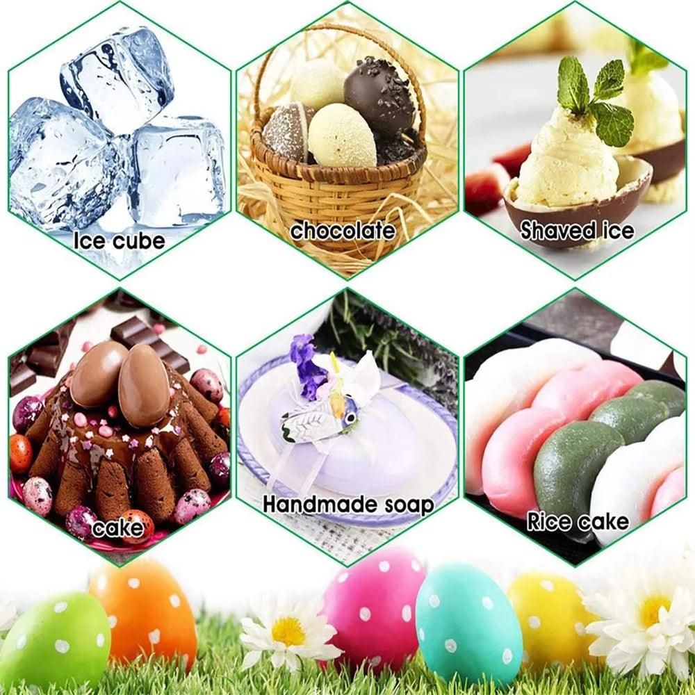 1pc Silicone Mold Dinosaur Egg Easter Day Cook Trays Cake Tools Kitchen Accessories 3D Easter Egg Shaped Silicone Cake Mold Oasis Select