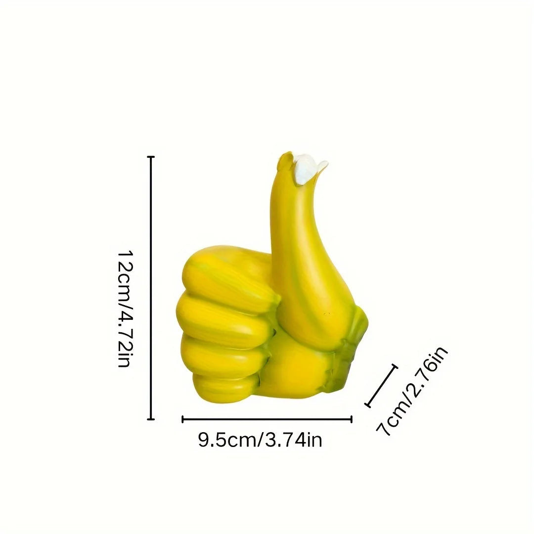 Creative Banana Points Like Hand Resin Crafts Decoration Home Decor Living Room Study Wine Cabinet Oasis Select Yellow