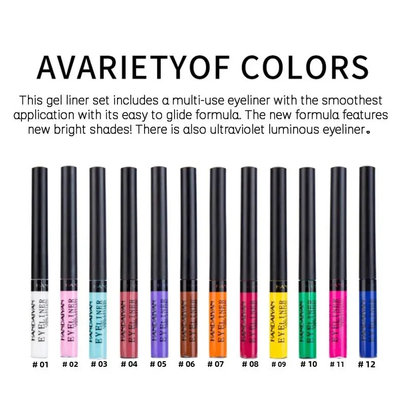 Handaiyan Neon UV Glow Liquid Eyeliner – Waterproof Matte