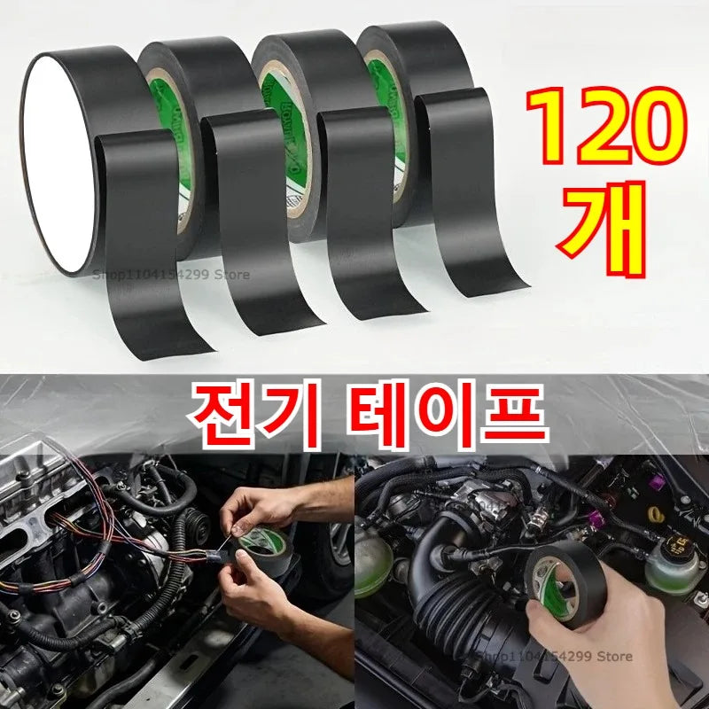 Black Electrical Insulation Tape Wire Bundle Insulation Auto Wiring Wrap Cable Adhesive Insulating Tape Electro Home Improvement Oasis Select