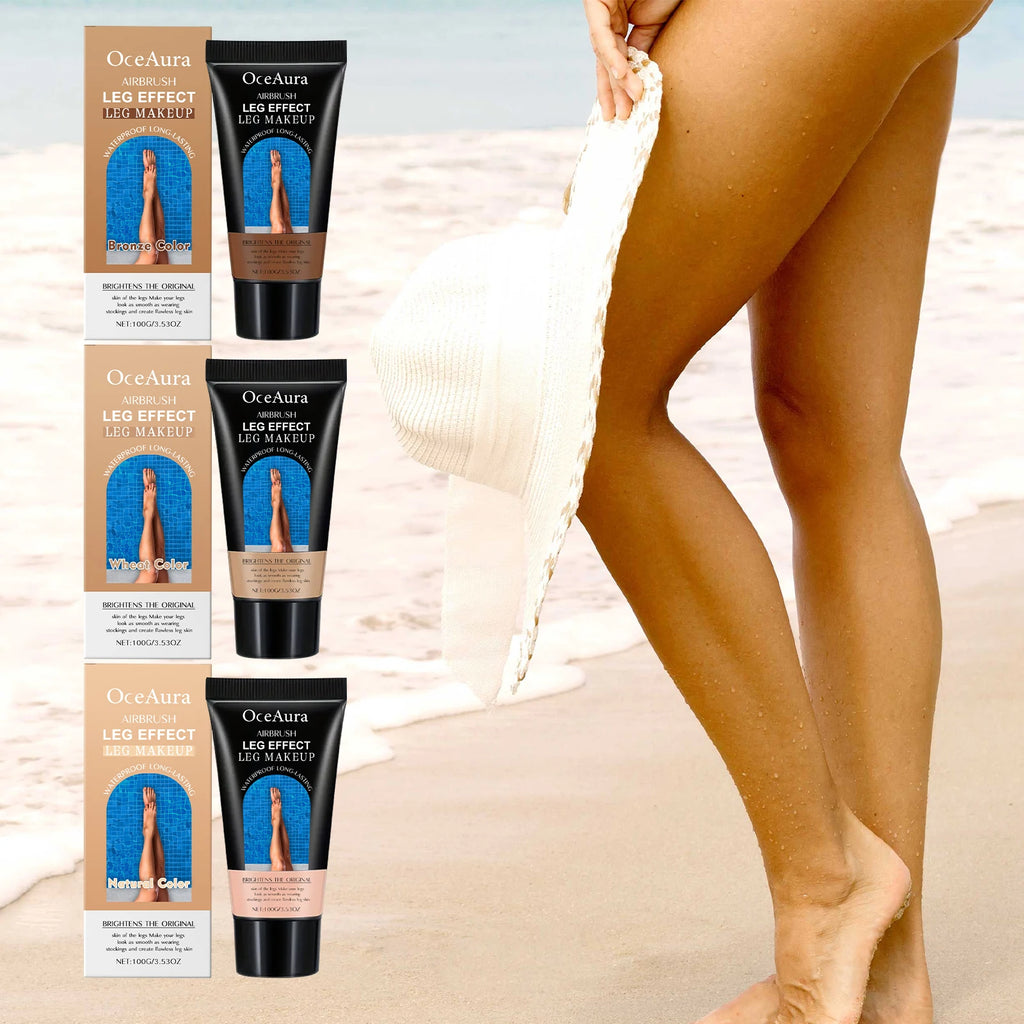 Leg Makeup Lotion Even Skin Tone Lasting Fake Tanning Wheat Tan Brown Skin Enhancer Waterproof Moisturizing Leg Foundation Cream Oasis Select