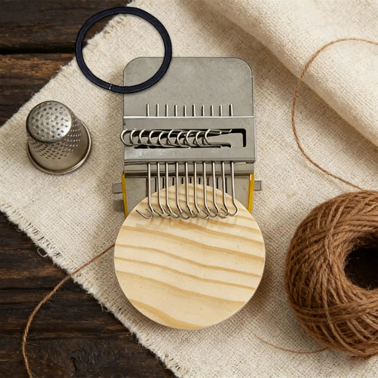 Knit Patch Loom Kit – Wood Weaving Frame & Darning Machine