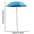 Plant Shade Umbrella with Metal Stake Weatherproof Sun Shade Cloth Outdoor Plant Flowers Potted Sun Protection Garden Supplies Oasis Select Sky Blue