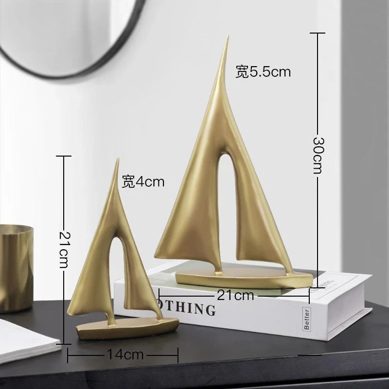 Modern Minimalist Alien Symbols Vase Homestays Hotel Simple Decor Room Decoration Flower Vase Home Decor Oasis Select Sailboat gold