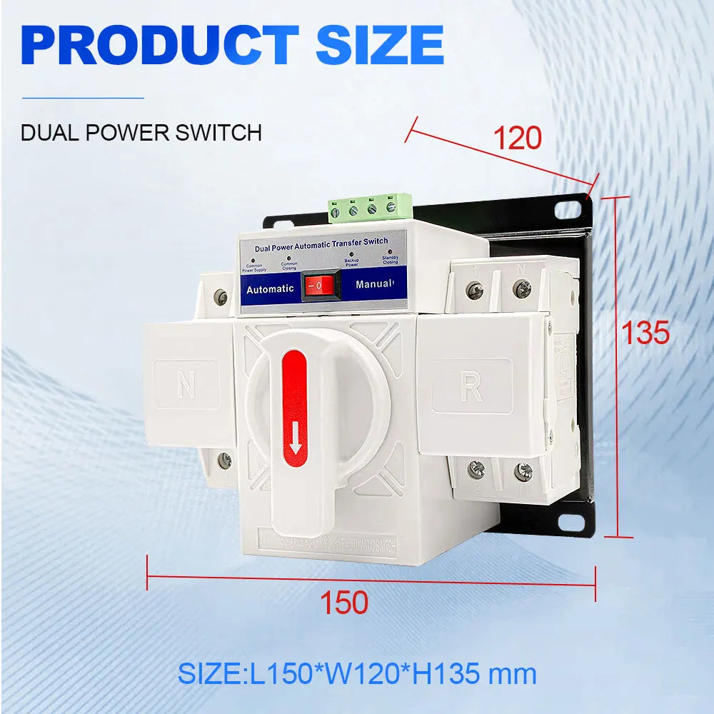 AC230V 2P 63A Micro-Type Updated Version Circuit Breaker Dual Power Automatic Auto Transfer Switch Safe And Reliable Oasis Select