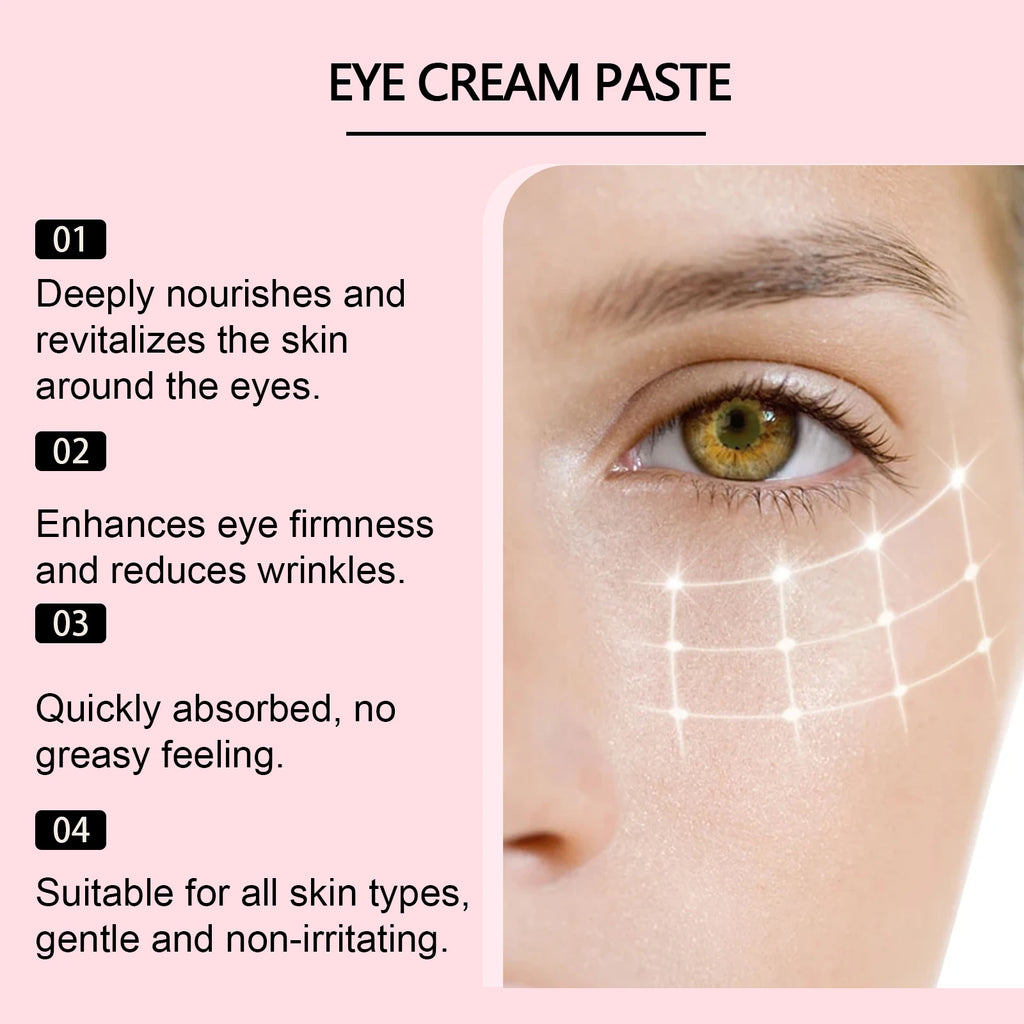 OUHOE Nourishing Moisturizing Eye Cream, Firms Eye Area And Reduces Fine Lines, Softens Eye Skin, Essential Eye Care Oasis Select