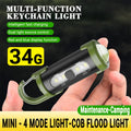 Mini Keychain Flashlight 300LM | 7 Modes, Waterproof, Type-C