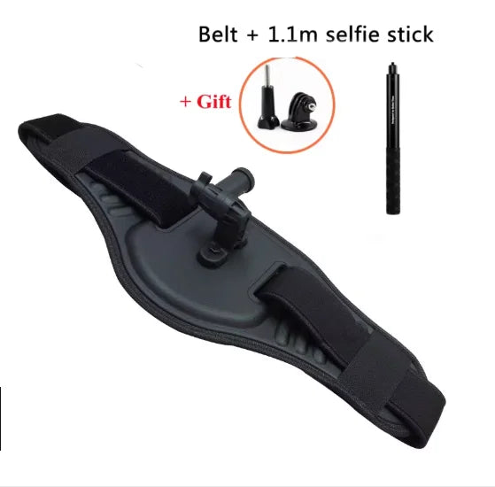 Adjustable Waist Belt Mount & Selfie Stick for GoPro/DJI/Insta360