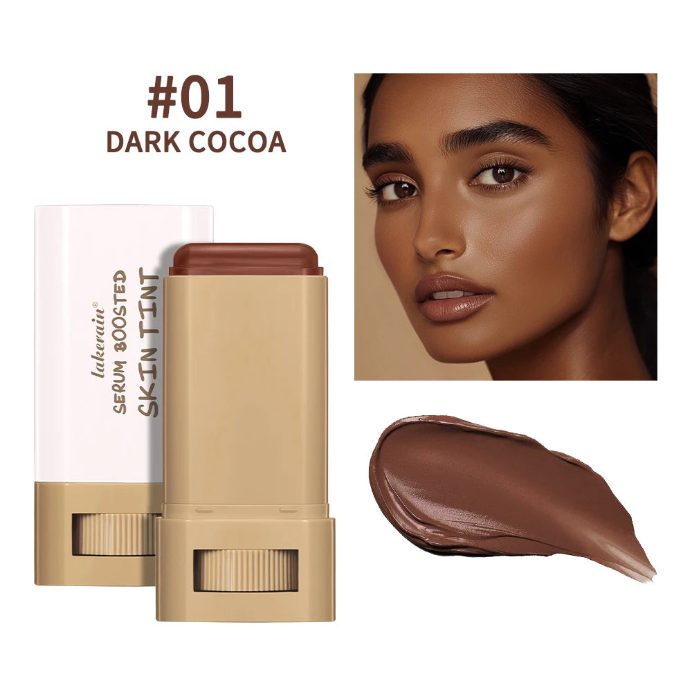 Skin Tint Foundation Stick 6 Colors Balm Serum Boosted Smooth Plumper Hight Coverage Travel Bronze Foundation Stick Makeup Oasis Select Color 1