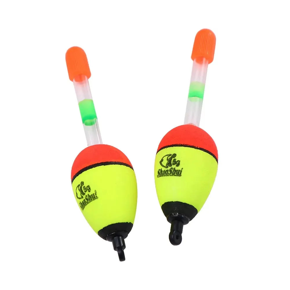 2/4/8Pcs EVA Float Fish Bait Luminous Rock Fishing Sea Fishing Foam Float Float Light Stick Fishing Float Fishing Bobber Oasis Select yellow 5g 2pcs