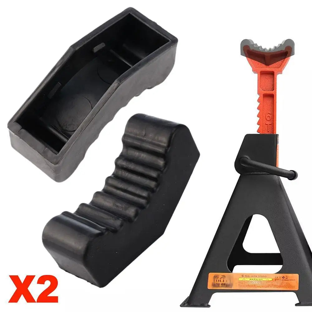 6-Ton Rubber Jack Stand Pad Adapter – Pinch Weld Grip (2pk) Jack Stand Pad Oasis Select