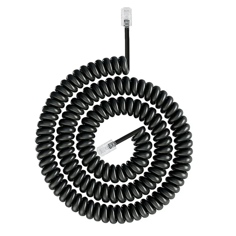 0.5-3m Phone Cord Landline Uncoiled Coiled Landline Telephone Handset RJ11 RJ9 Cord Line Cable RJ9 4P4C Telephone Cable Oasis Select