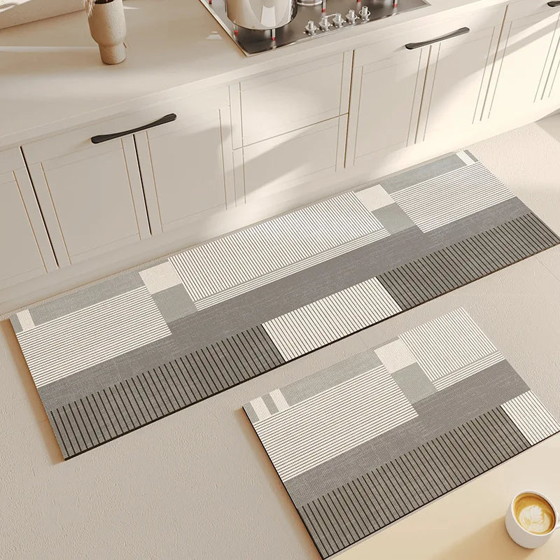 Hot sell minimalist diatomaceous earth mat for household kitchen floor mat, long non slip foot mat Oasis Select 02 50X80cm