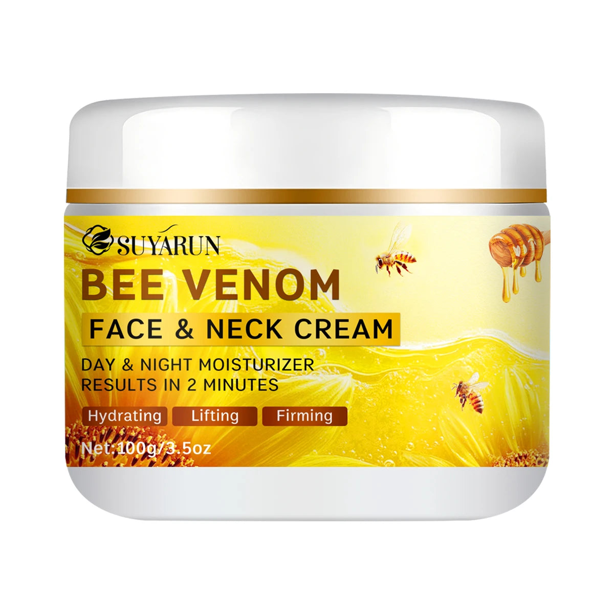 SUYARUN Bee Venom Collagen Anti-Aging Face Cream | Firming Lifting Moisturizer | Wrinkle Reduction | 24H Hydration. Oasis Select 100g