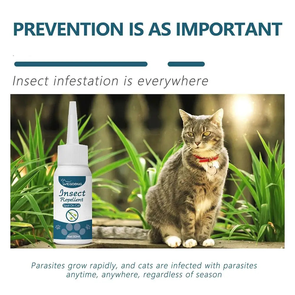 50ml Flea & Tick Treatment Drops for Cats & Dogs