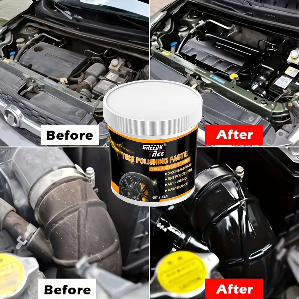 Tire Wax Brightening Paste – Dark Color & Anti-Cracking Guard Tire Wax Paste Oasis Select
