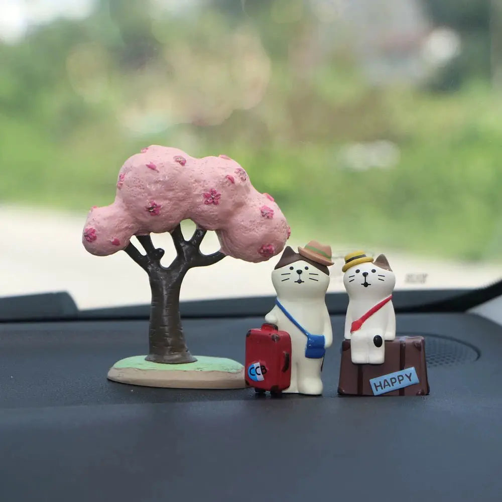 A Travel-loving Cat Desktop Globe A Small Office Decoration A Birthday Stress-relieving Gift Oasis Select Three 1 3.6cmX3cmX8.3cm