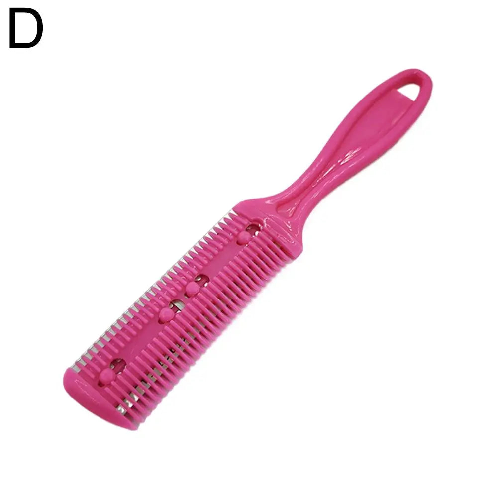 Barber Hair Cutting Comb with Razor Blades Thinning Hair Trimmer Styling Tool Haircut Brush Shaving Comb for Professional Haircu Oasis Select D