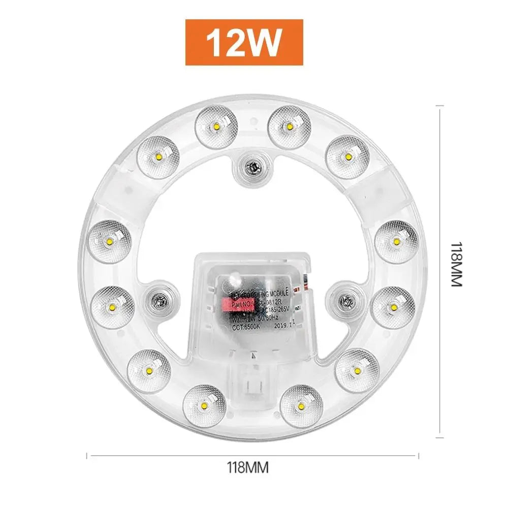 12W 18W 24W 36W 48W 72W Ceiling Lights Round Led Module Convenient Ceiling Lamp Dimmable Durable Ceiling Fan light Office Oasis Select 12W-Cold White