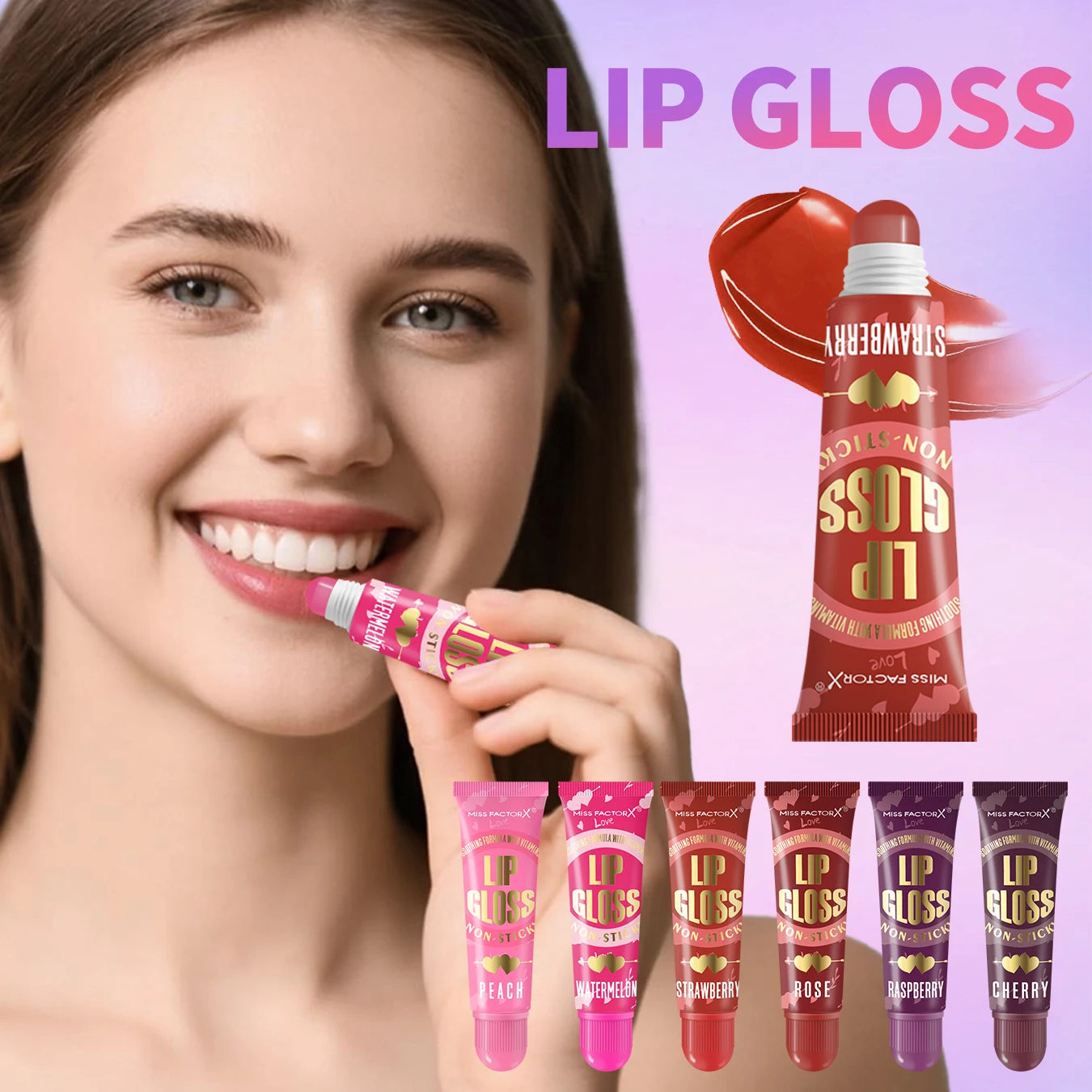 6-piece Moisturizing Lip Oil Set - Long lasting Gloss Effect, Portable Travel Kit, Thanksgiving and Christmas Gift Oasis Select