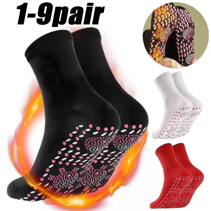9/6/3/1Pairs Magnetic Socks Self Heating Therapy Magnetic Therapy Pain Relief Socks Woman Men Self-Heating Socks Oasis Select