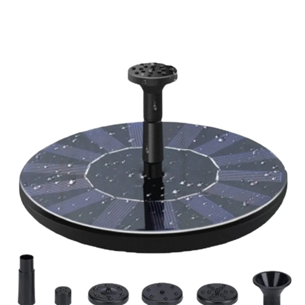 Solar Floating Fountain Pump 13/16/18cm – 6 Nozzles Included Solar Fountain Pump Oasis Select 13cm