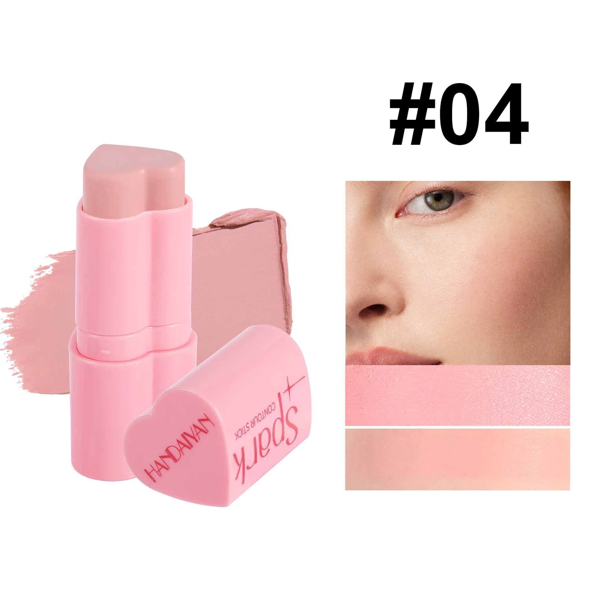 Handaiyan 3-in-1 Blush Highlighter Contour Stick – 8 Colors