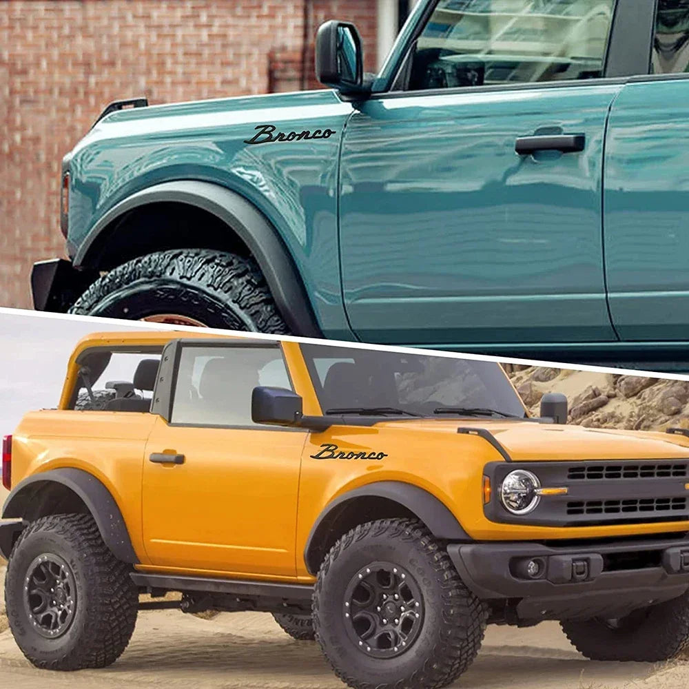 3D Decals Emblems for Bronco Fender Sticker Tail Label Letters Badge for Ford Bronco 2021 2022 2023 Bronco Sport Accessories Oasis Select