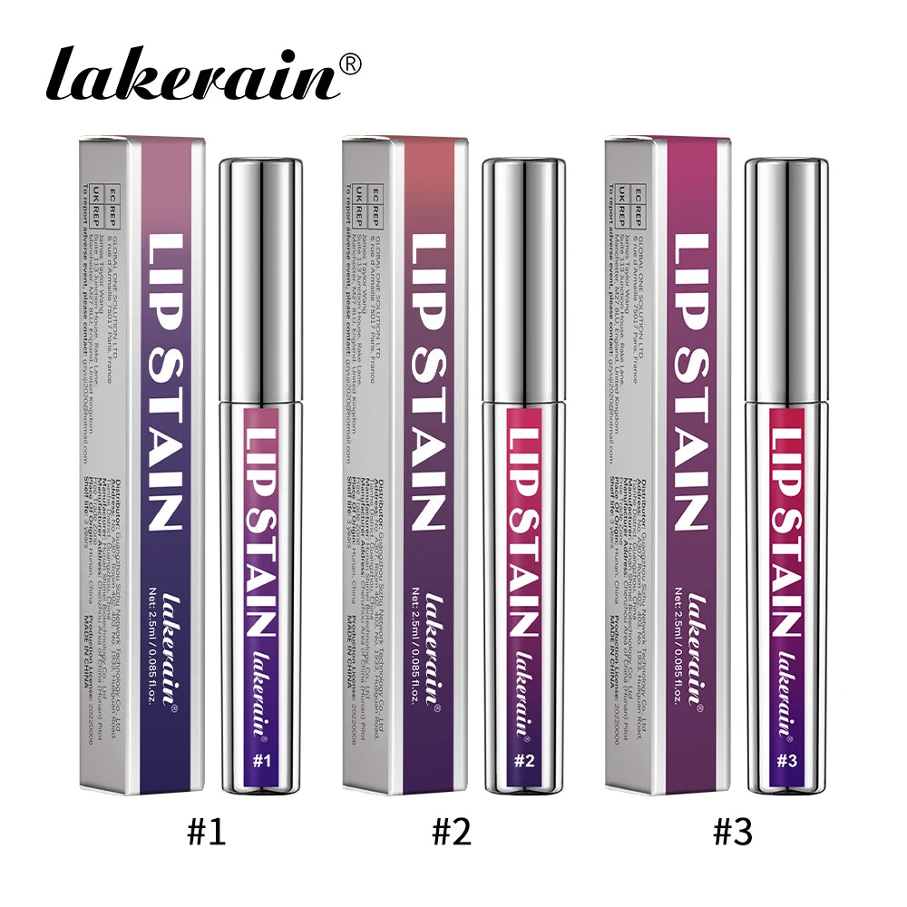 3Color Metallic Lip Stain Peel Off Long Lasting Waterproof Pink Lip Tint Proof Natural No Fading Lip Gloss Cosmetic Women's Gift Oasis Select set