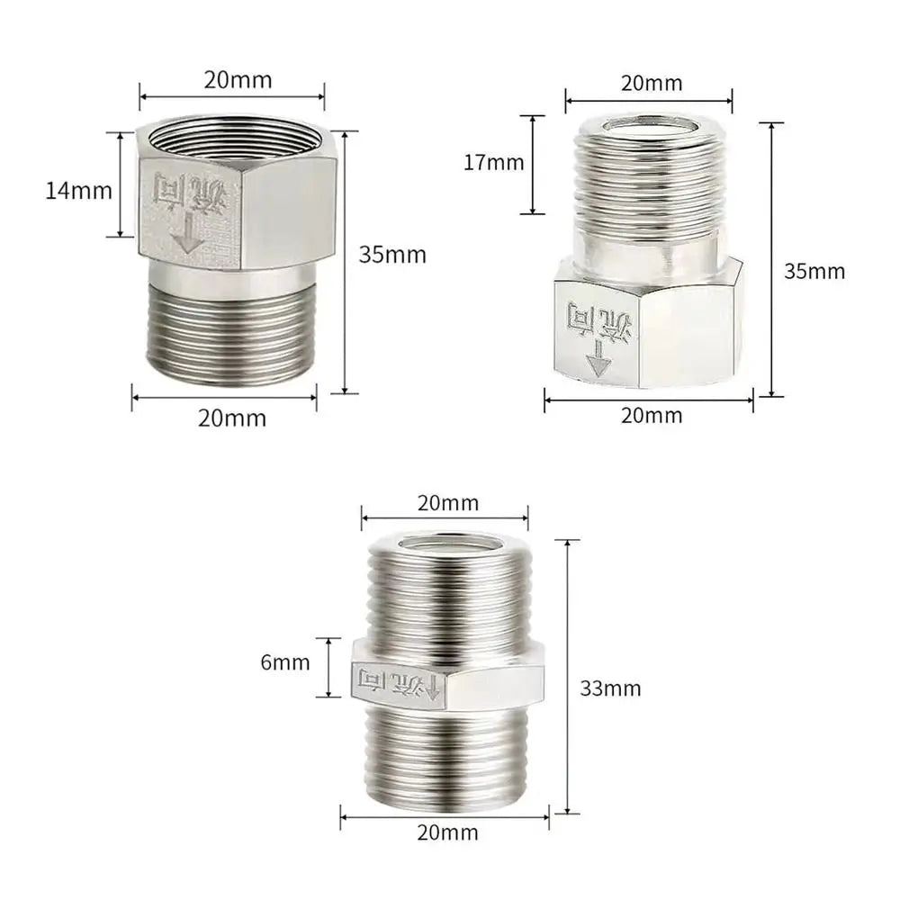 Durable Male Female Thread One-way Valve Brass Nickel Plated Check Valve 1/2" G1/2 20mm Backwater Backflow Valve Toilet Oasis Select