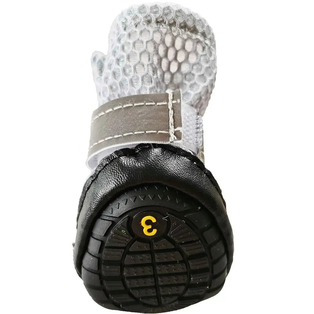Reflective Dog Shoes | Anti-Slip Breathable Paw Protectors 4-Pack