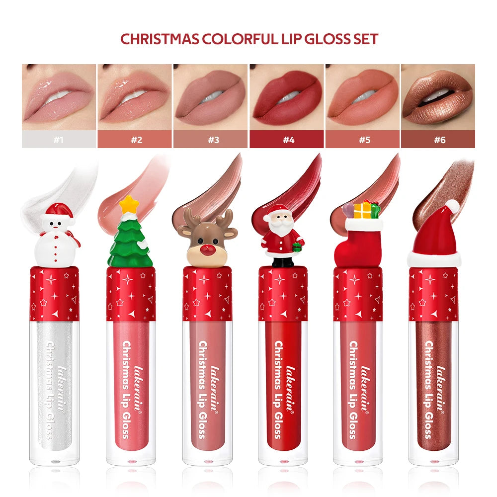 Velvet Matte Lip Gloss Set 6-Pack – Waterproof Lip Tint Gift