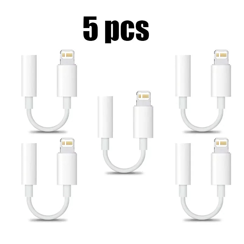 1/2/4/6pcs For IPhone 17 16 15 Plus Pro Max HiFi USB Type C To 3.5 Jack Earphone Adapter Type-C 3 5mm Audio Cable Converter Oasis Select 5pcs