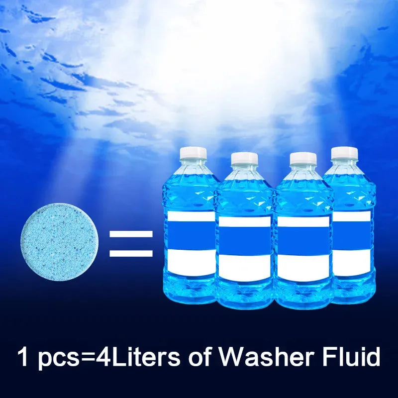 10/30/60Pcs Solid Cleaner Car Windscreen Wiper Effervescent Tablets Glass Toilet Cleaning Car Accessories Oasis Select