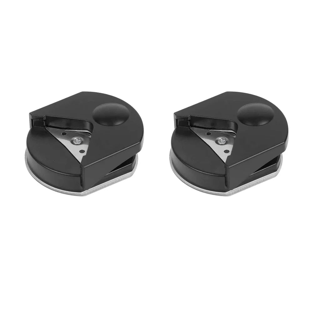 4mm Radius Corner Rounder Punch Paper Corner Rounder Paper Hole Cutter for Photo Paper,Black Oasis Select Black-2Pcs